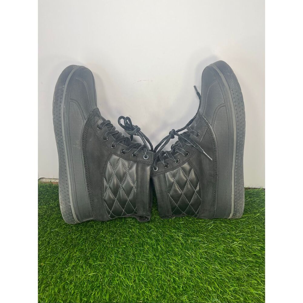 Crocs AllCast Duck Boots Black Quilted Faux Fur Men’s Size 11 - Picture 5 of 8